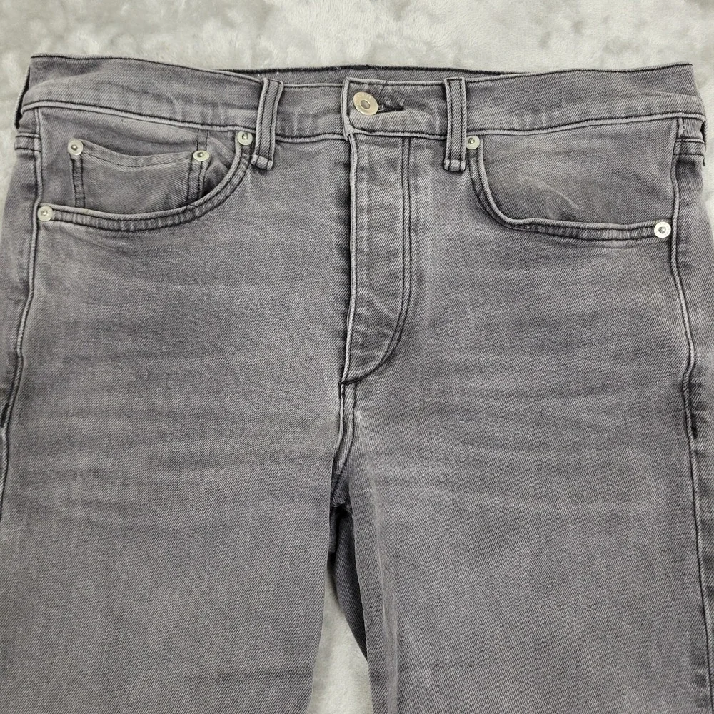 Rag & Bone Fit 2 Slim Button Fly Men's 32x26 Gray Wash Denim 5-Pocket Jeans